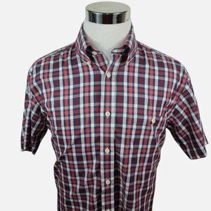 Orvis Plaid Short‑Sleeve Button‑Down Shirt – Size L
